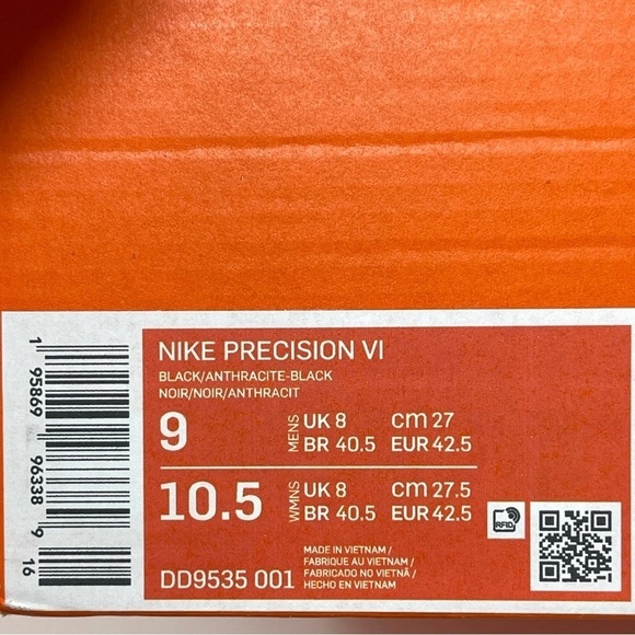 Nike Men’s Size 9 Precision VI Black Anthracite Basketball shoes DD9535-001 New - Picture 10 of 10